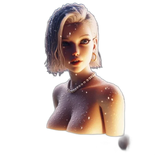 dress, jewelry, face, crown transparent PNG cut-out