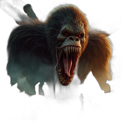 creature, animal, concept art, 3d render transparent PNG cut-out