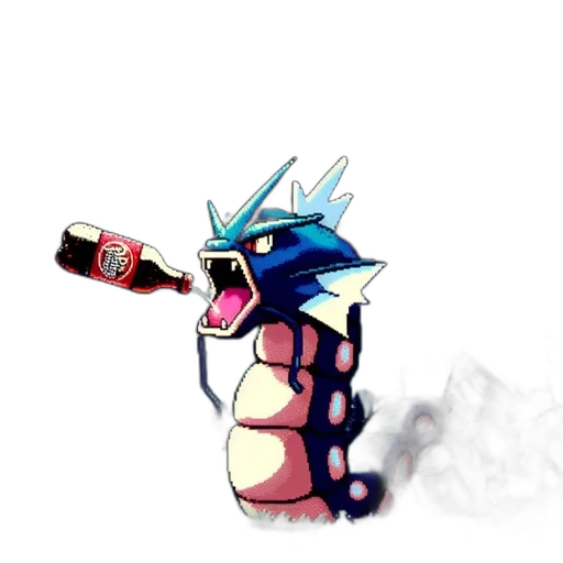 dragon, bottle, creature, animal transparent PNG cut-out