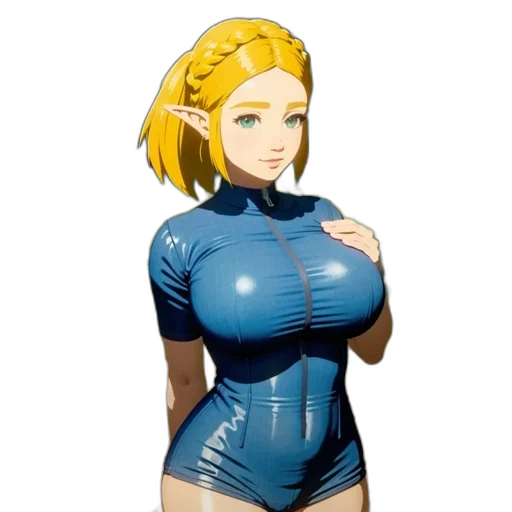 dress, robot, pixel art, 3d render transparent PNG cut-out