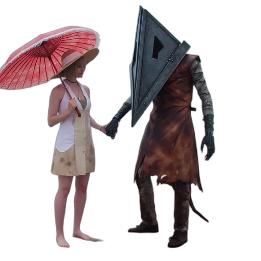 umbrella, mask, dress, hat transparent PNG cut-out