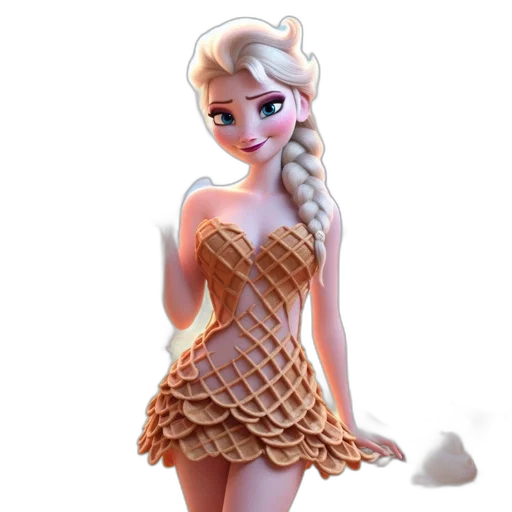 dress, 3d render, fantasy art, concept art transparent PNG cut-out