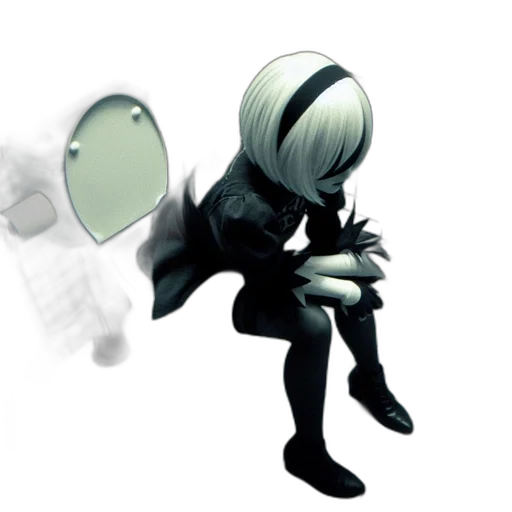 robot, mask, staff, jacket transparent PNG cut-out
