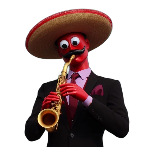 mask, hat, staff, animal transparent PNG cut-out