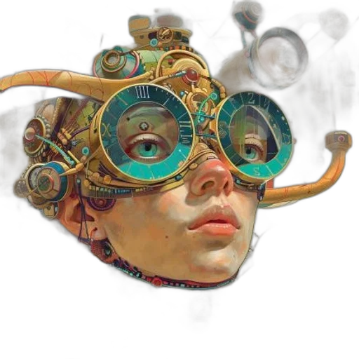mask, face, robot, crown transparent PNG cut-out