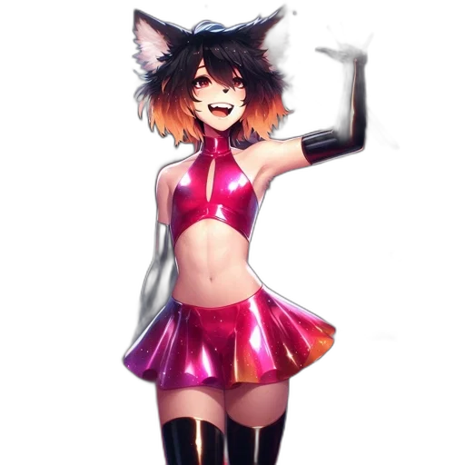 dress, staff, creature, animal transparent PNG cut-out