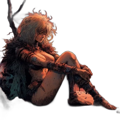 crown, creature, concept art, watercolor transparent PNG cut-out