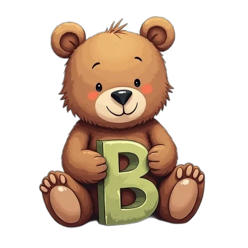 photorealistic, 3d render, pixel art, bear transparent PNG cut-out