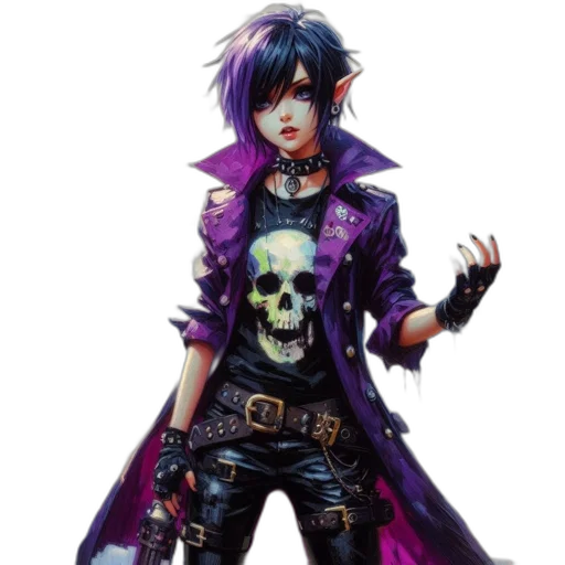 jacket, staff, concept art, fantasy art transparent PNG cut-out