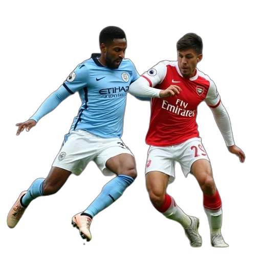 manchester, city, arsenal, defender transparent PNG cut-out