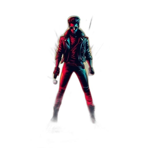 jacket, robot, weapon, sword transparent PNG cut-out