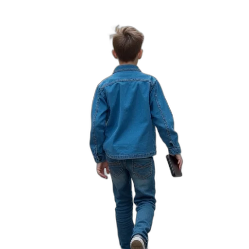 jacket, staff, weapon, shoes transparent PNG cut-out