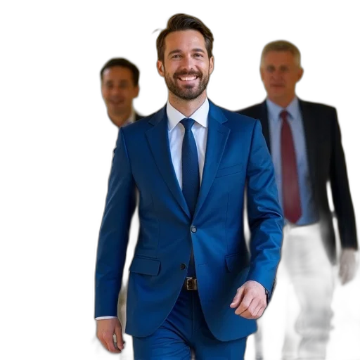 staff, jacket, face, robot transparent PNG cut-out