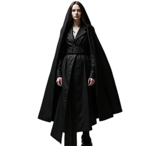 jacket, dress, concept art, cyberpunk transparent PNG cut-out