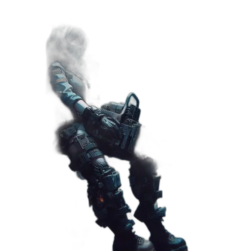 weapon, dragon, robot, staff transparent PNG cut-out