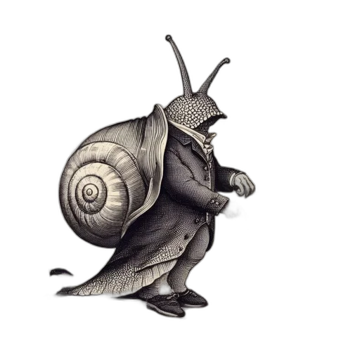 creature, animal, jacket, staff transparent PNG cut-out