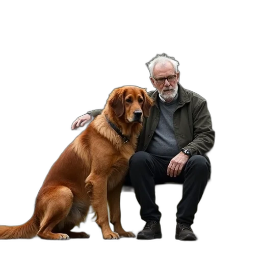 animal, creature, staff, jacket transparent PNG cut-out