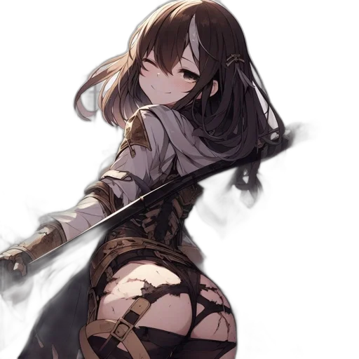 weapon, staff, sword, dress transparent PNG cut-out