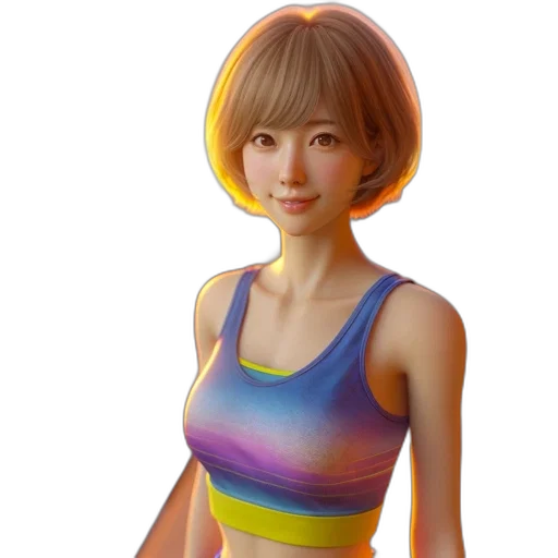 dress, robot, 3d render, photorealistic transparent PNG cut-out