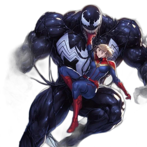 comic book art, concept art, captain, marvel transparent PNG cut-out