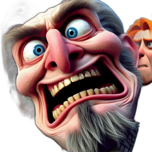 face, mask, 3d render, concept art transparent PNG cut-out