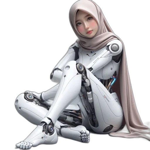 robot, concept art, 3d render, fantasy art transparent PNG cut-out