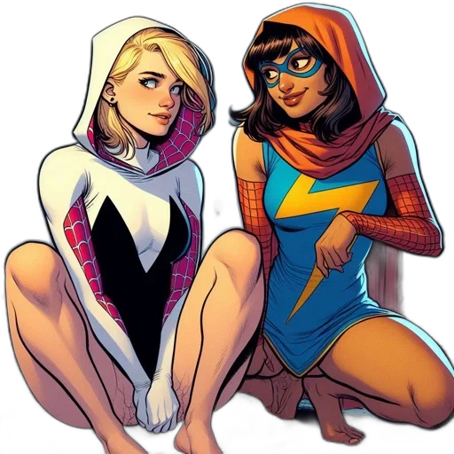 comic book art, concept art, cartoon, neon lights transparent PNG cut-out