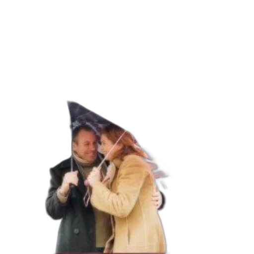 umbrella, jacket, hat, staff transparent PNG cut-out