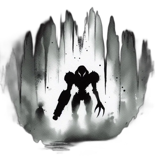 robot, creature, mask, weapon transparent PNG cut-out