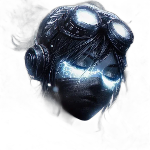 mask, face, robot, cyberpunk transparent PNG cut-out