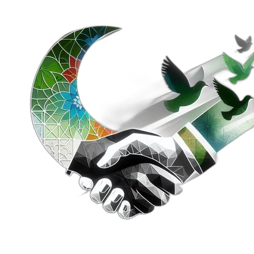 green, two, hands, transforming transparent PNG cut-out