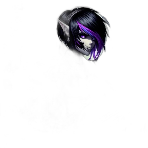 hair, mask, face, creature transparent PNG cut-out