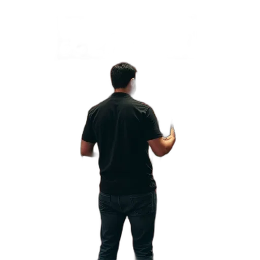 staff, jacket, shoes, robot transparent PNG cut-out