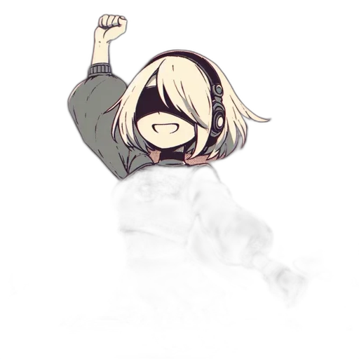 jacket, weapon, staff, robot transparent PNG cut-out