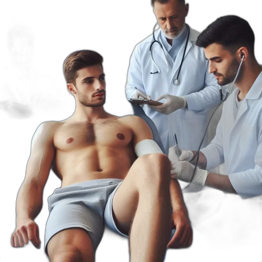 photorealistic, hospital, room, young transparent PNG cut-out