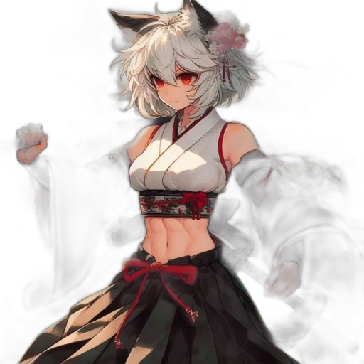 dress, staff, weapon, creature transparent PNG cut-out