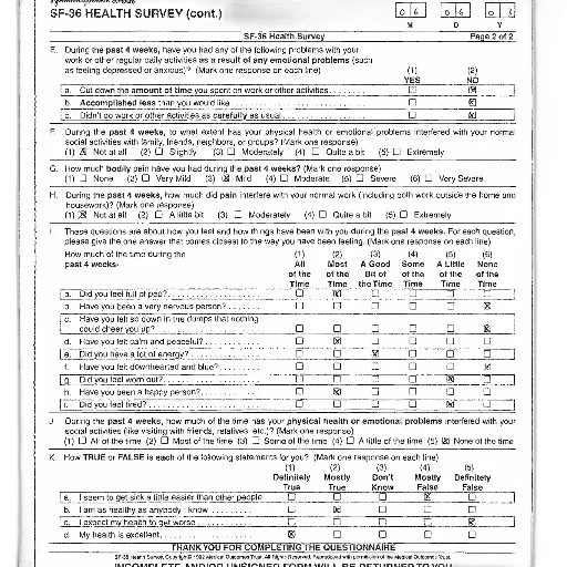 page, sf-36, health, survey transparent PNG cut-out
