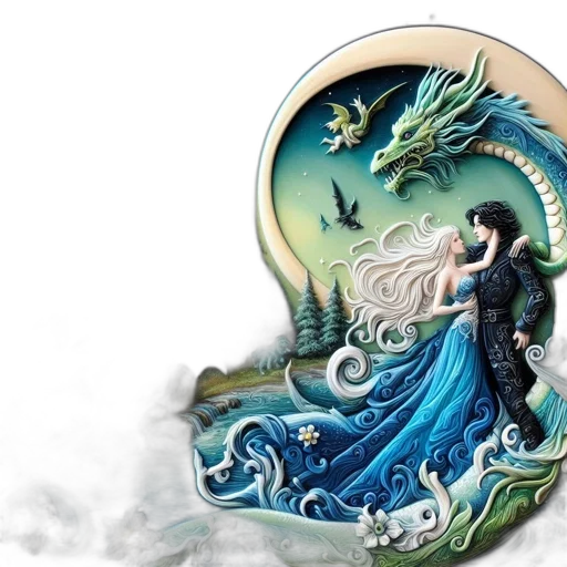dragon, jewelry, fantasy art, concept art transparent PNG cut-out