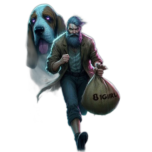 animal, creature, concept art, cyberpunk transparent PNG cut-out