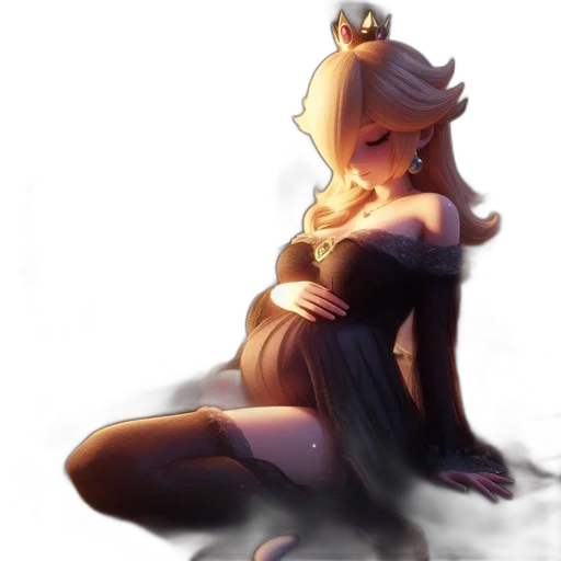 crown, dress, staff, dragon transparent PNG cut-out