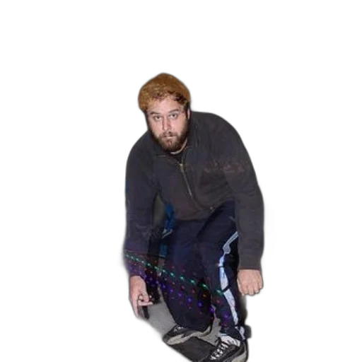jacket, shoes, staff, creature transparent PNG cut-out