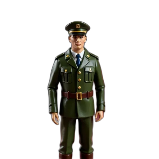 staff, jacket, robot, 3d render transparent PNG cut-out