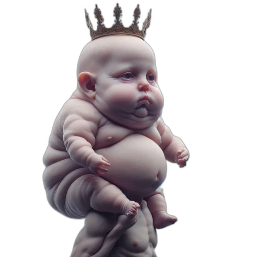 crown, creature, animal, 3d render transparent PNG cut-out