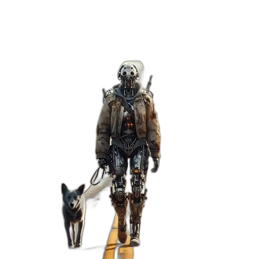 animal, robot, jacket, creature transparent PNG cut-out