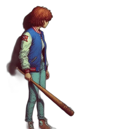 jacket, staff, sword, weapon transparent PNG cut-out