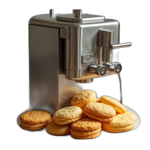 food, 3d render, automatic, biscuit transparent PNG cut-out