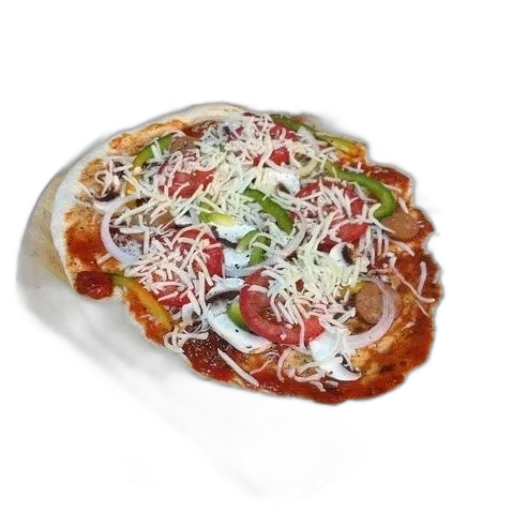 food, photorealistic, 3d render, pizza transparent PNG cut-out