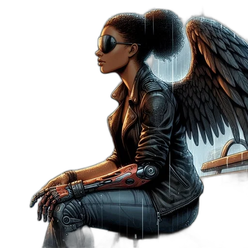 concept art, comic book art, fantasy art, photorealistic transparent PNG cut-out