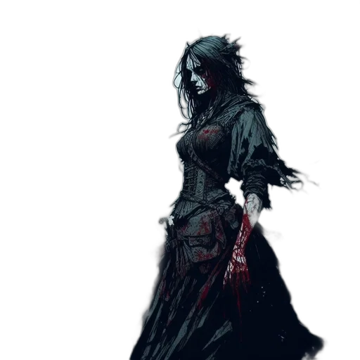 dress, concept art, fantasy art, comic book art transparent PNG cut-out