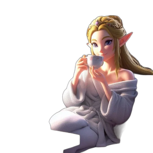 dress, staff, concept art, fantasy art transparent PNG cut-out
